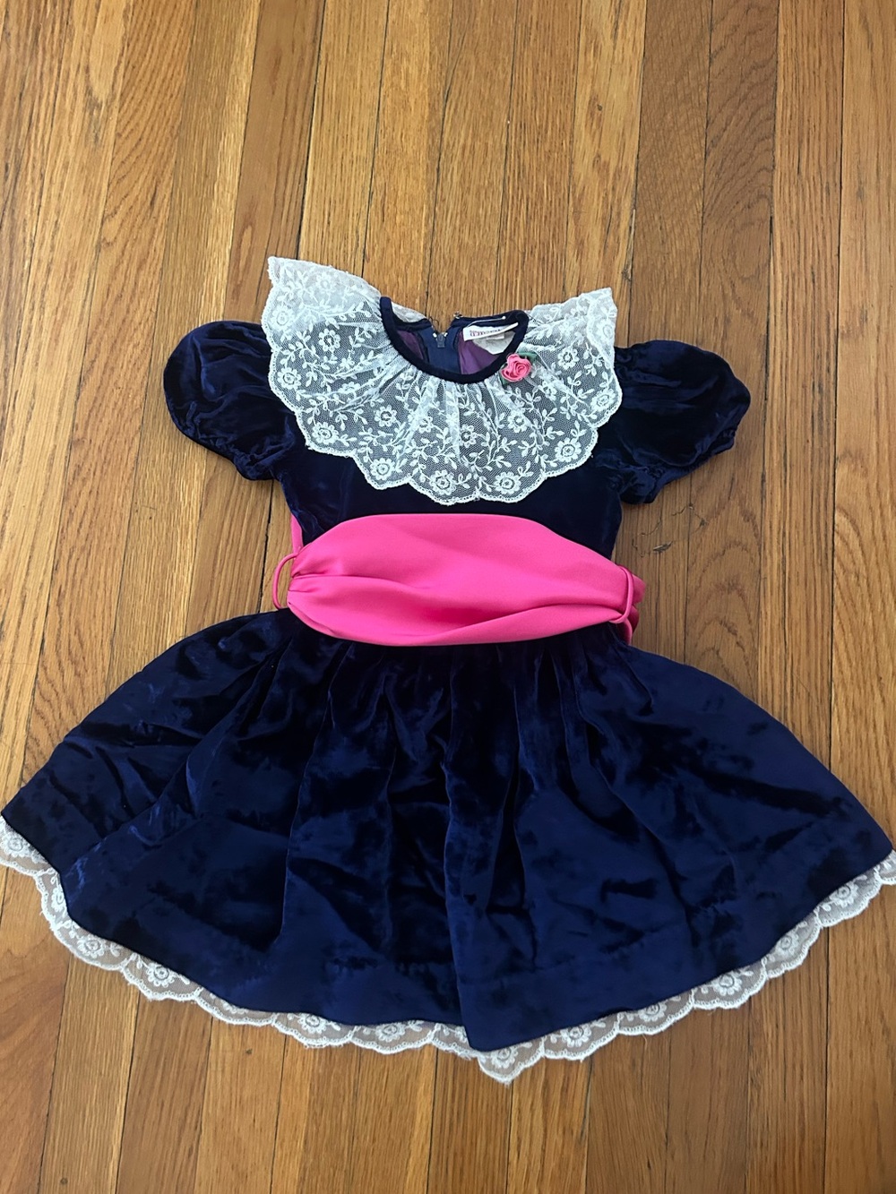 Vintage 4T Velvet Toddler Dress